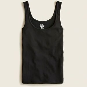 J. Crew Knit Goods Sleeveless Perfect Fit Black Scoop Neck Tank Top. Small.